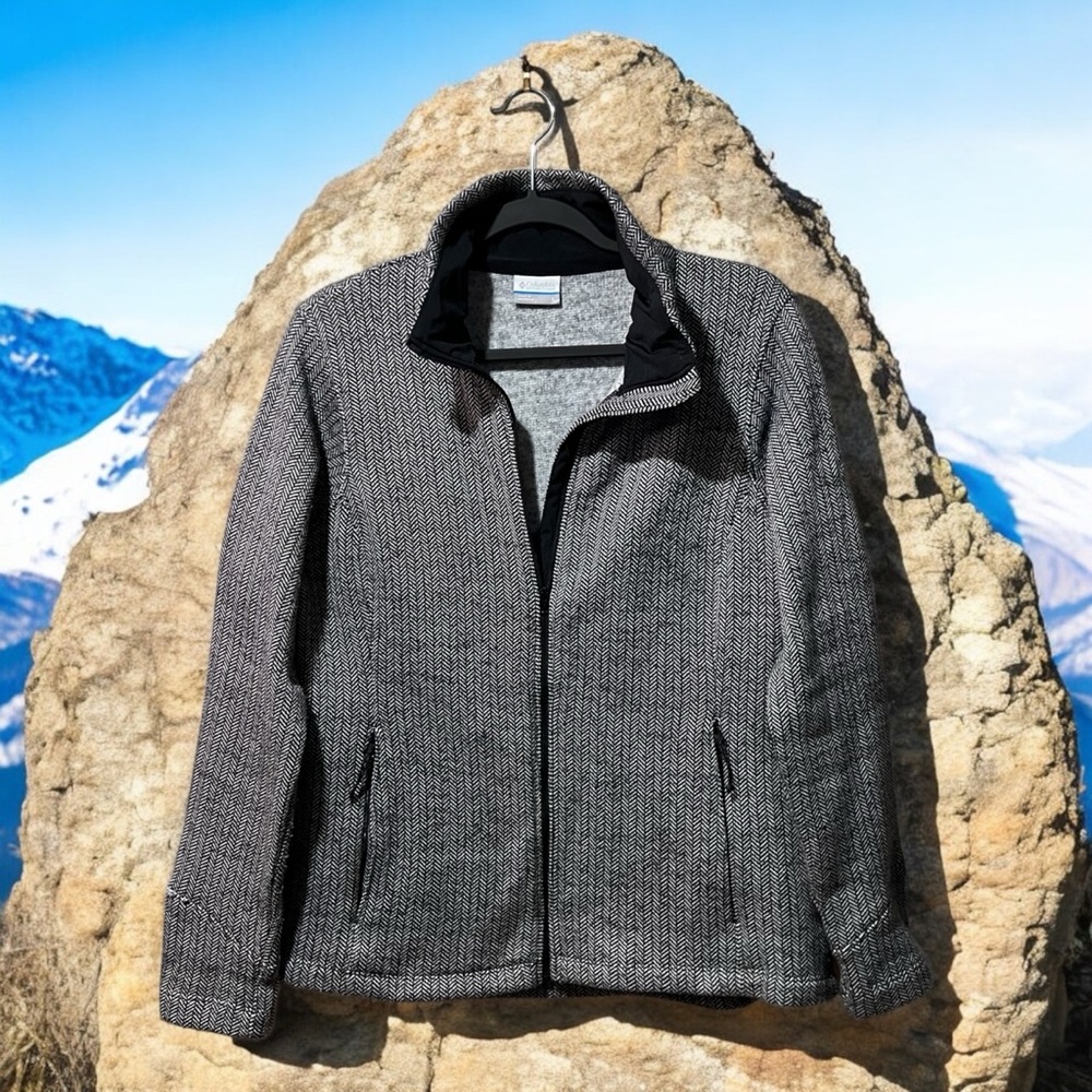 Columbia Black & Grey Herringbone Jacket